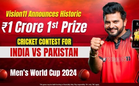 Vision11 Announces Historic ₹1 Crore 1st Prize Cricket Contest for India vs Pakistan Men’s World Cup 2024