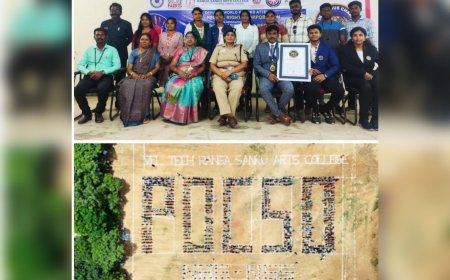 POCSO AWARENESS WORLD RECORD BY NSS Veltech Arts College students