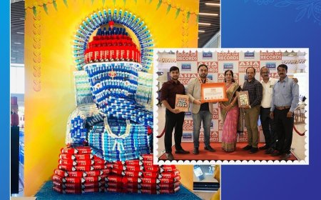 VI John India Unveils  Asia’s First 8-Foot Ganpati Made from Shaving Cream and Foam