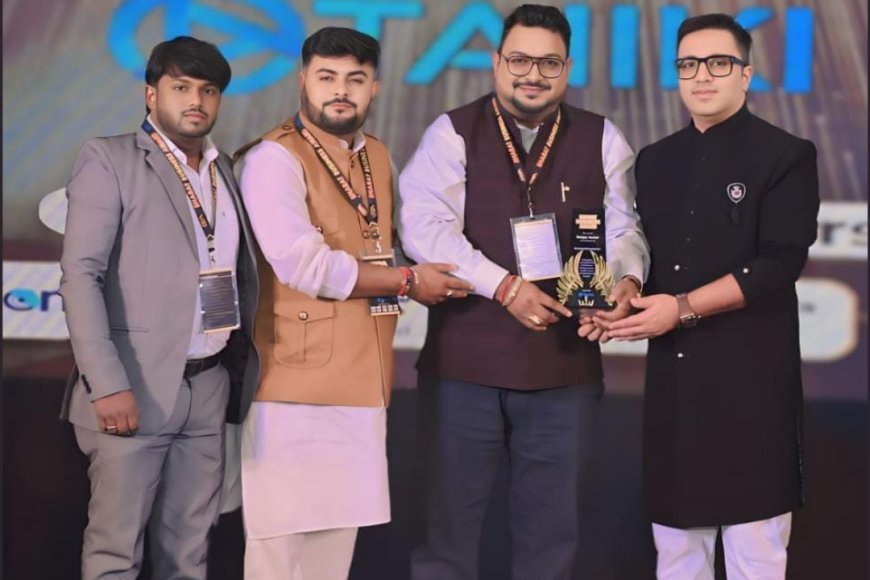 Film financier Sanjay Kumar Chauhan group of company VCR EVENT AND PROMOTION  Honored with 'Best Event and Wedding Planner of the Year' award by Ashneer Grover