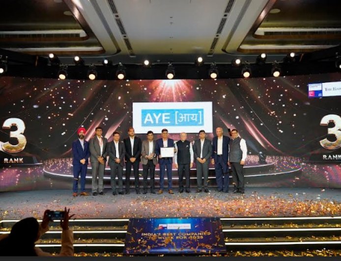 Aye Finance Ranked 3rd in India's Best Companies to Work 2025 by GPTW