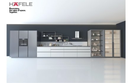 Hafele Profin Aluminium Profile Range Redefines Modern Kitchens with Stack Modular Shelving