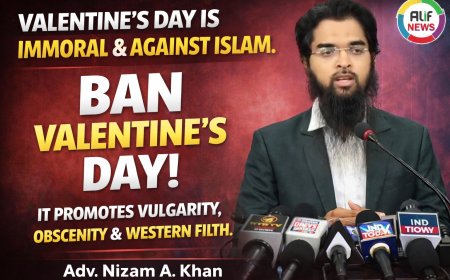 “Valentine’s Day is Un-Islamic and Morally Harmful Adv. Nizam A. Khan Addresses Press in Hyderabad”