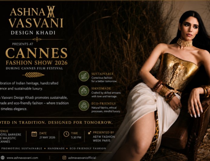 From Khadi to Cannes -Ashna Vaswani Redefines Sustainable Red-Carpet Luxury festival 2026
