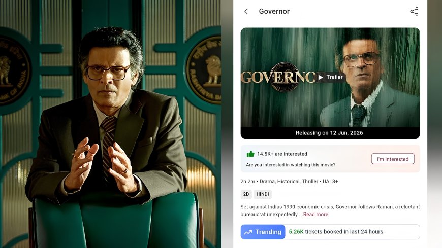 Manoj Bajpayee’s Governor Trends on BookMyShow Before Release