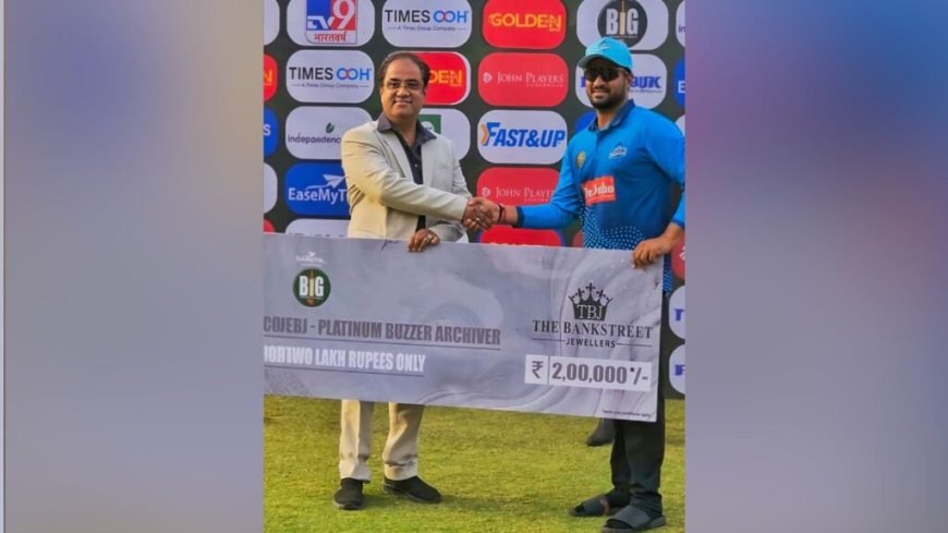 Handa Bangles Founder Mr. Kamal Handa Honours Big Cricket League Semi-Final Man of the Match with ₹2 Lakh Award